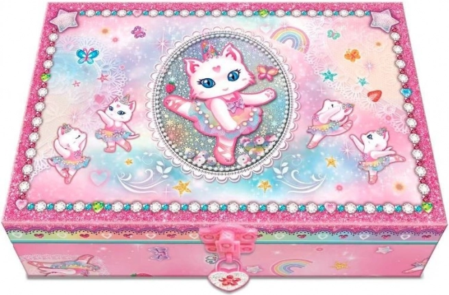 Set met dagboek - Ballerina kat