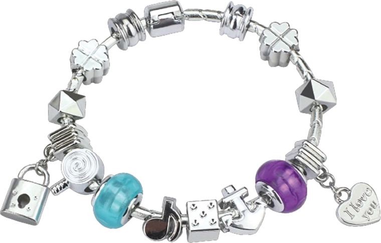 Meisjesarmband met verwisselbare bedels