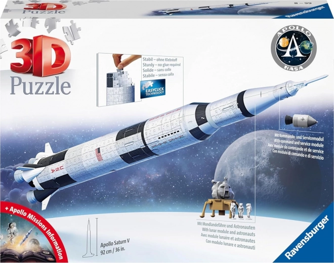 3D-puzzel Raket Apollo Saturn V