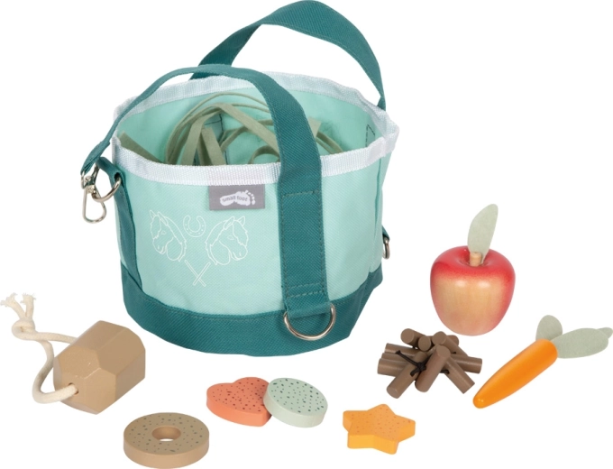 Small foot voerset voor paarden met tas