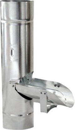 Klep voor regenpijp 80 mm verzinkt