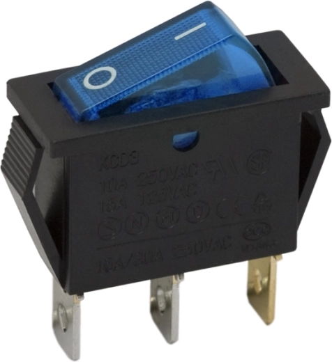 Tuimelschakelaar met blauwe LED-verlichting