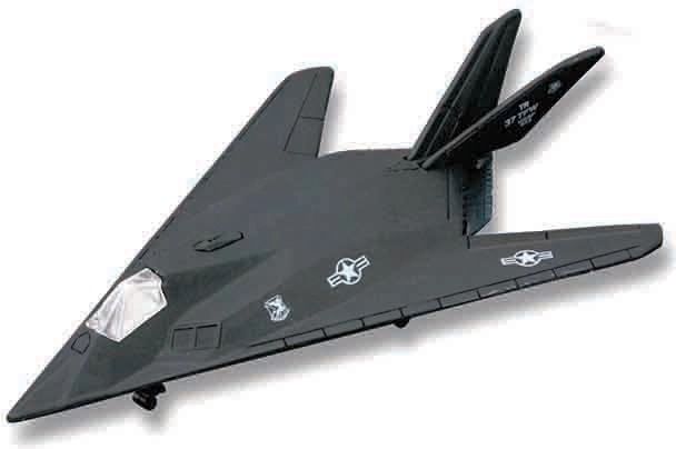 Maisto Fresh Metal Tailwinds vliegtuig F-117 Nighthawk matzwart