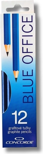 Grafietpotloden CONCORDE Blue Office 2B, 12 stuks