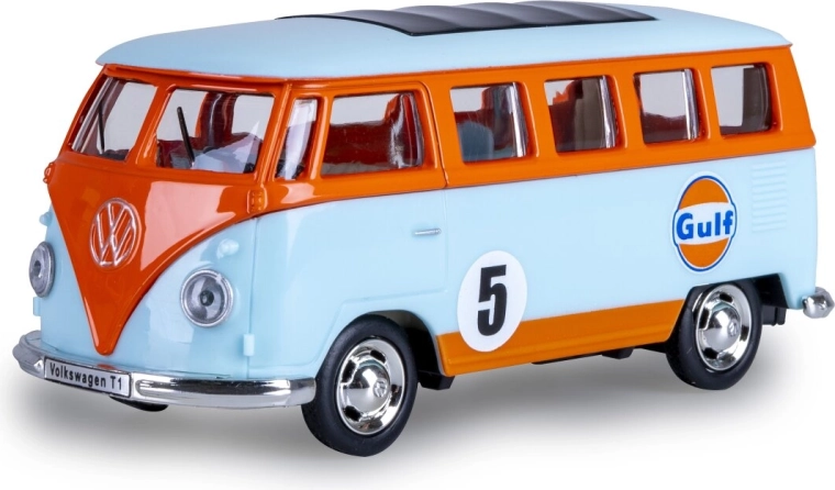 Metalen model Volkswagen T1 lichtblauw 1:38