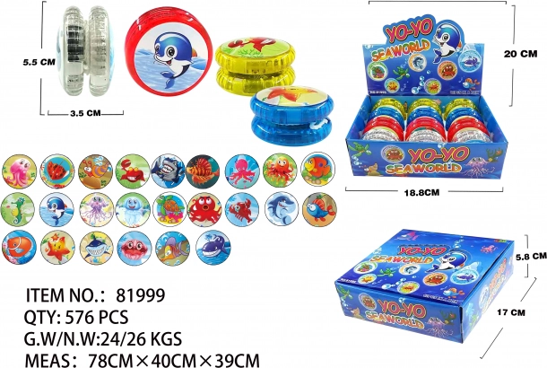 Jojo met lichteffecten 5,5 cm – zeethema