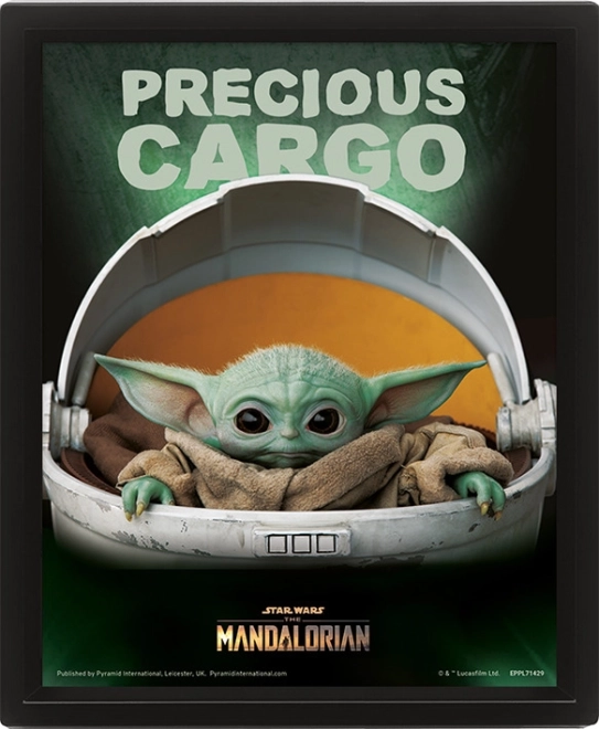 3D schilderij STAR WARS: The Mandalorian – Precious Cargo