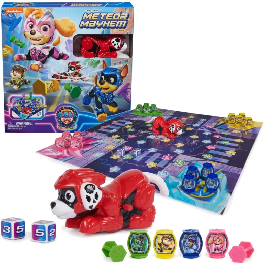 Gezelschapsspel PAW PATROL Meteor Mayhem – familie-bordspel 2–4 spelers, 4+