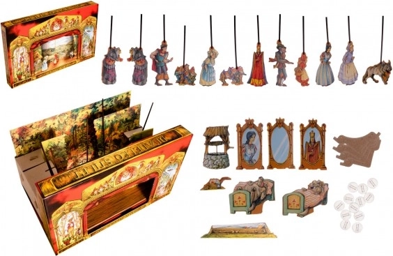 Divadlo Stilet sprookjesachtig poppenspel papier set