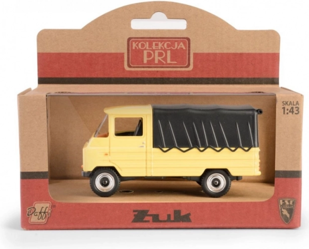 Metalen model FSC Żuk geel 1:43