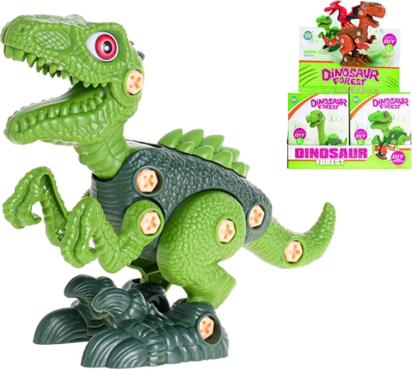 Schroefbare dinosaurus - 1 stuk
