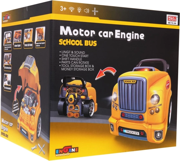 Buswerkplaats voor jonge monteurs