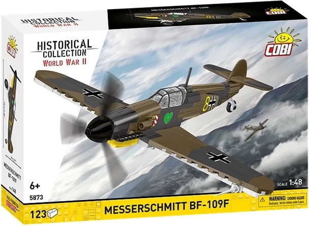 Cobi Historical Collection WWII Messerschmitt BF-109F bouwset vliegtuig 1:48 (123 onderdelen)