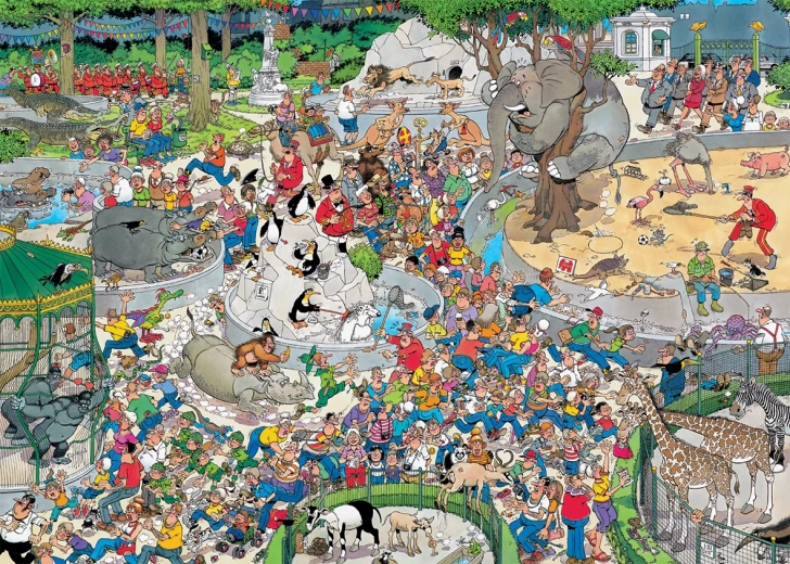 Jumbo Jan van Haasteren Zoo XL puzzel 500 stukjes