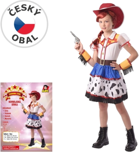 Kinderkostuum voor carnaval als cowgirl 110–120 cm