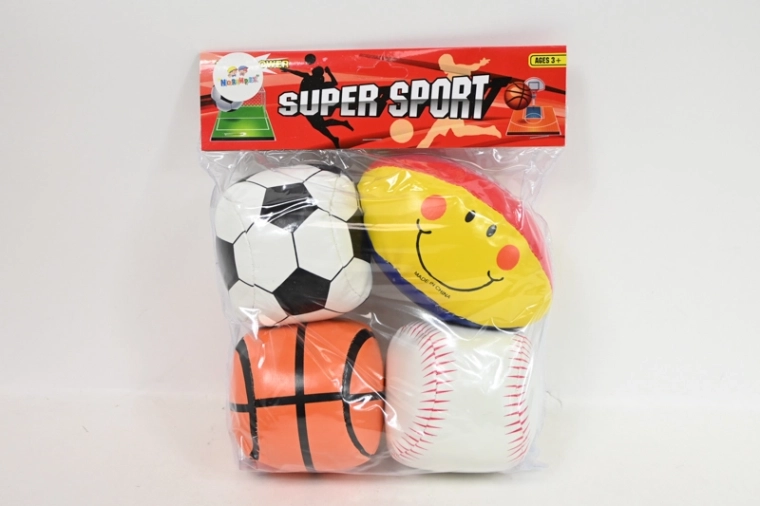 Zachte ballen voor kinderen (4 stuks)