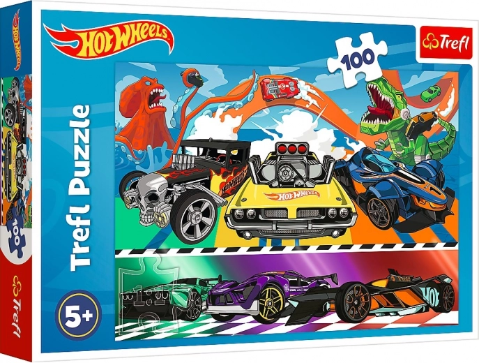 Puzzel 100 stukjes HOT WHEELS – raceauto’s