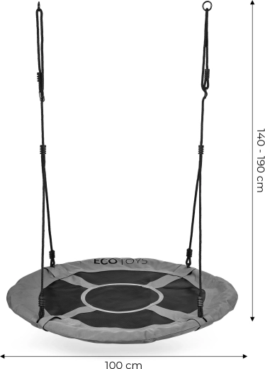 Grote en comfortabele zitting 100 cm