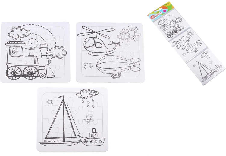 Kleurplaatpuzzel