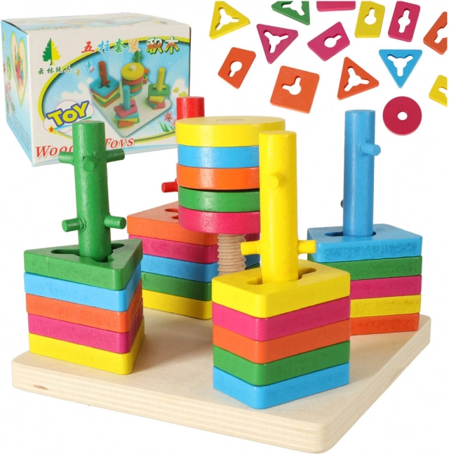 Houten educatief speelgoed sorter