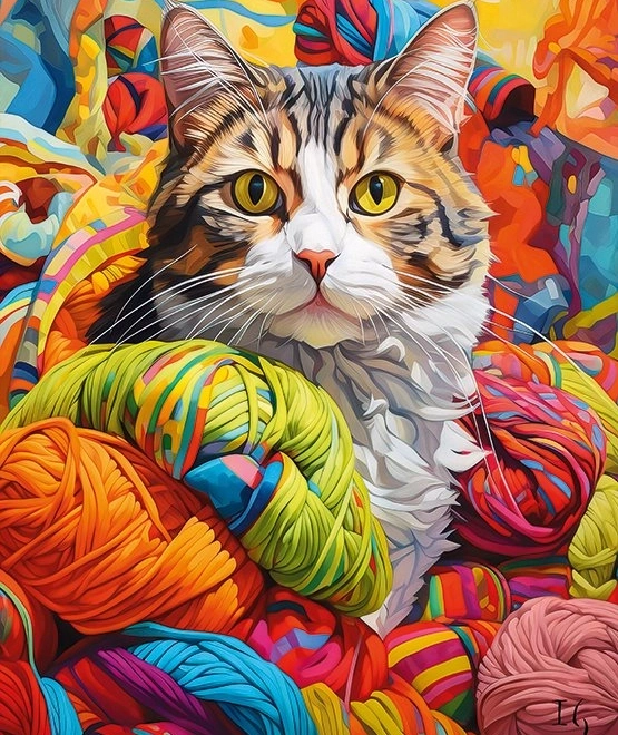 Puzzel Kattenkapriolen 500 Stukken