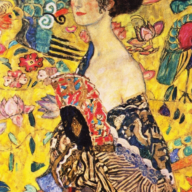 ENJOY puzzel Dame met Waaier van Gustav Klimt 1000 stukjes