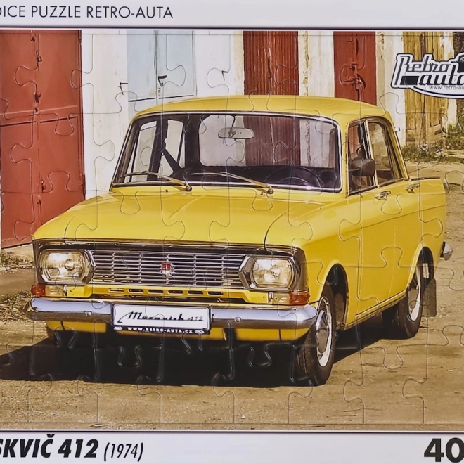 Retro Puzzel Moskvič 412 (1974) - 40 stukken