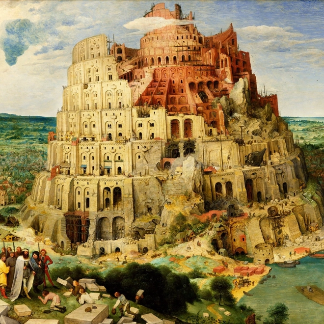 Puzzel Pieter Bruegel: Babylonische Toren 1000 stukjes