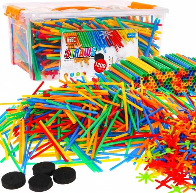 Constructierietjes 1200 stuks – creatieve bouwset voor kinderen