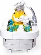 Sluban Bouwer Garfield in een schuimbad