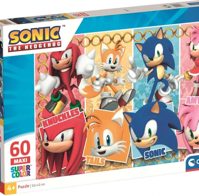 Puzzel egel SONIC MAXI 60 stukjes