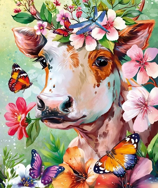 Puzzel CHERRY PAZZI Wow, koe! 500 stukjes