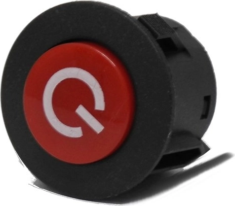 Aan/uit schakelaar voor accuvoertuig 28 mm