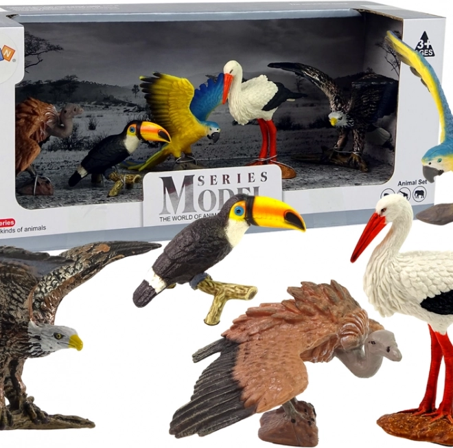 Set van figuren Vogels van de wereld - 5 stuks