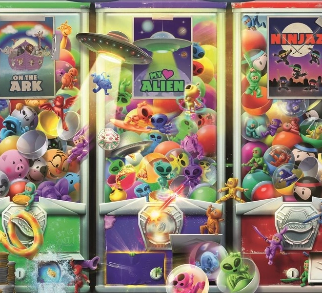 Puzzel Dieren, Buitenaardse Wezens en Ninja's 1000 Stukjes