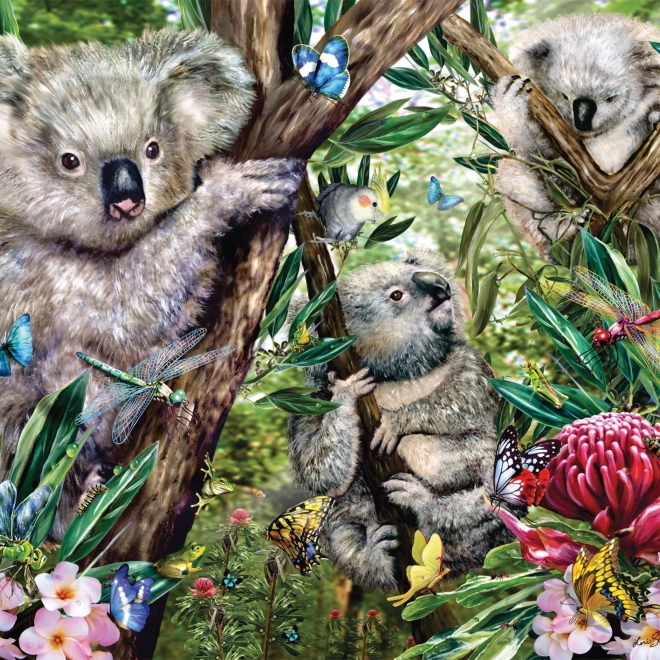 Puzzel Koala-familie 500 stukjes