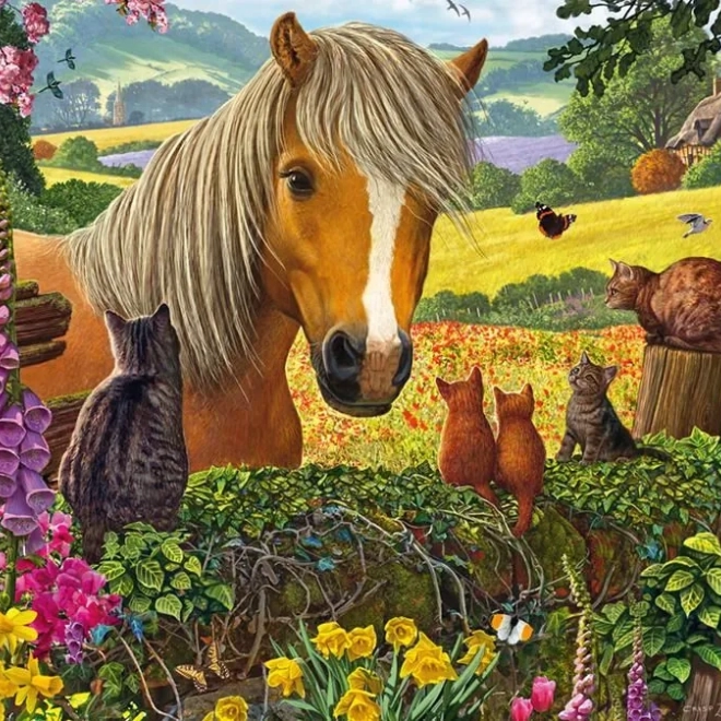Puzzel ontmoeting bij de wei 150 stukjes van Schmidt Spiele