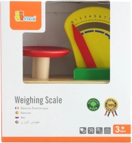 Houten kinderweegschaal voor winkeltje spelen