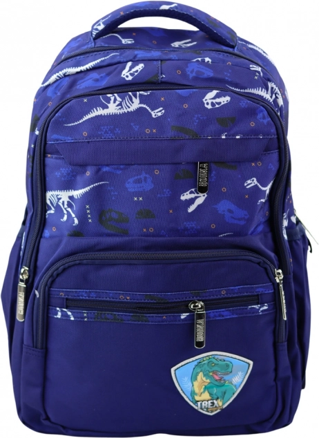 Školrugzak Dino T-Rex blauw 20L