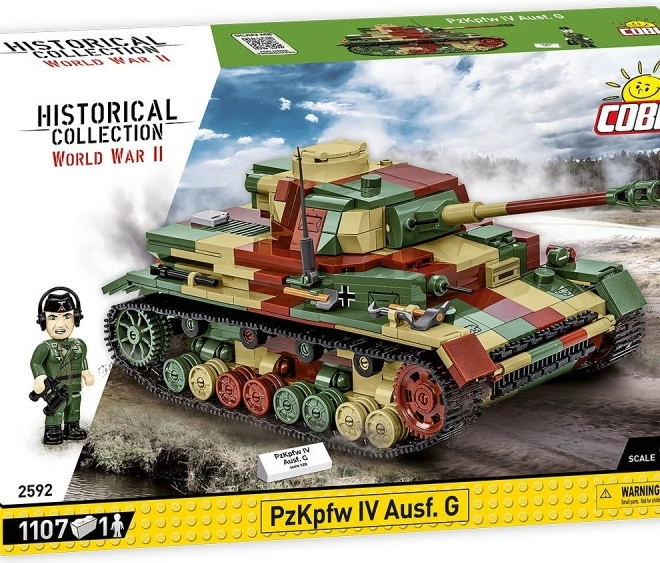 Bouwset WWII Panzerkampfwagen IV Ausf. G met 1107 onderdelen