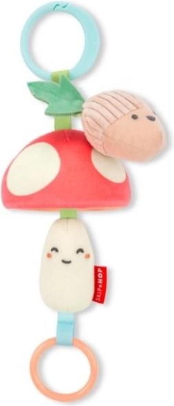 Zachte sensorische hanger voor de kinderwagen Paddenstoel Farmstand