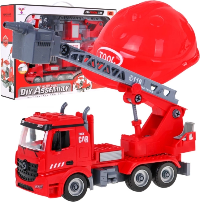 Brandweerauto 2in1 met helm