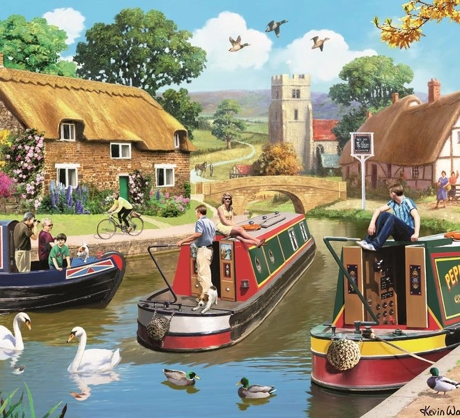 Ravensburger puzzel Rustige vaart 1000 stukjes