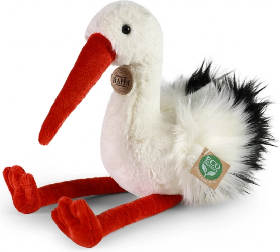 RAPPA pluche ooievaar 39 cm eco-vriendelijk