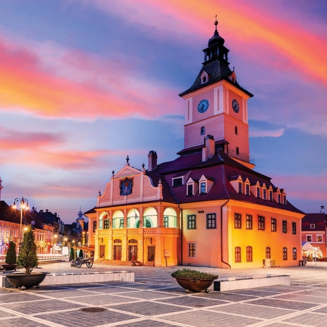 Puzzel Stadhuisplein Brašov 1000 stukjes