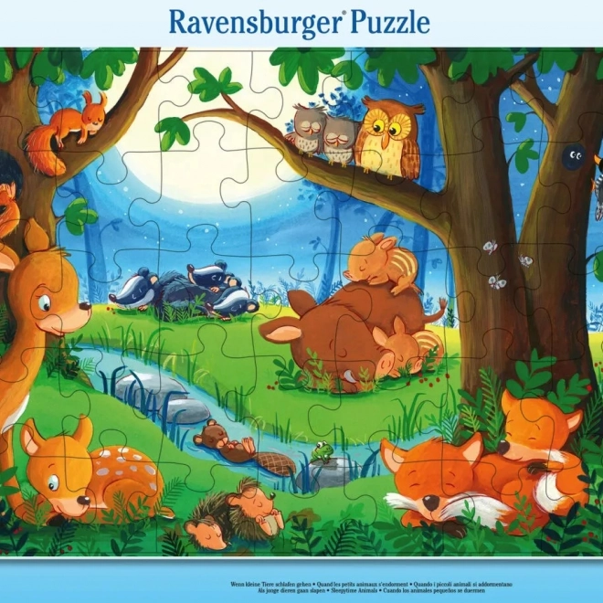 Ravensburger puzzel dieren voor het slapen gaan