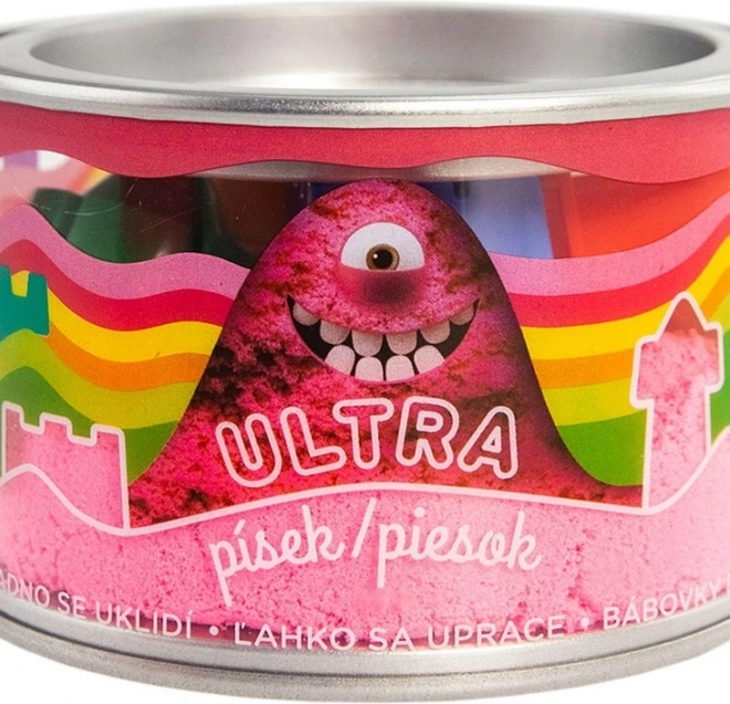 Ultra kinetisch zand roze 200 g met vormpjes