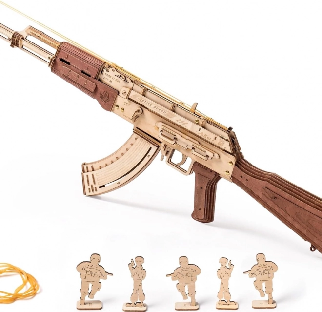 Robotime 3D houten mechanische puzzel AK-47 aanvalsgeweer