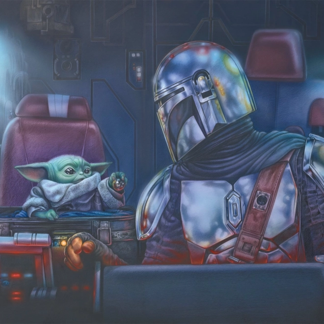 Puzzel Mandalorian: Twee op reis 1000 stukjes
