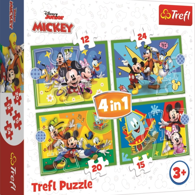 Puzzel 4-in-1 MICKEY EN VRIENDEN